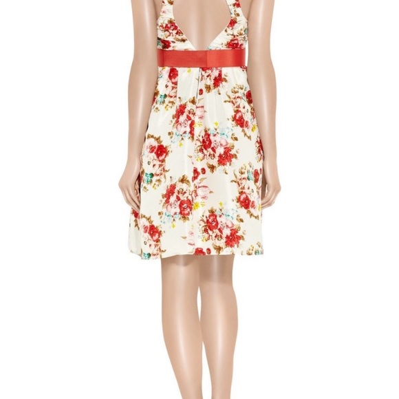ALICE & OLIVIA FLORAL SILK DRESS Sz 2 - Picture 6 of 12